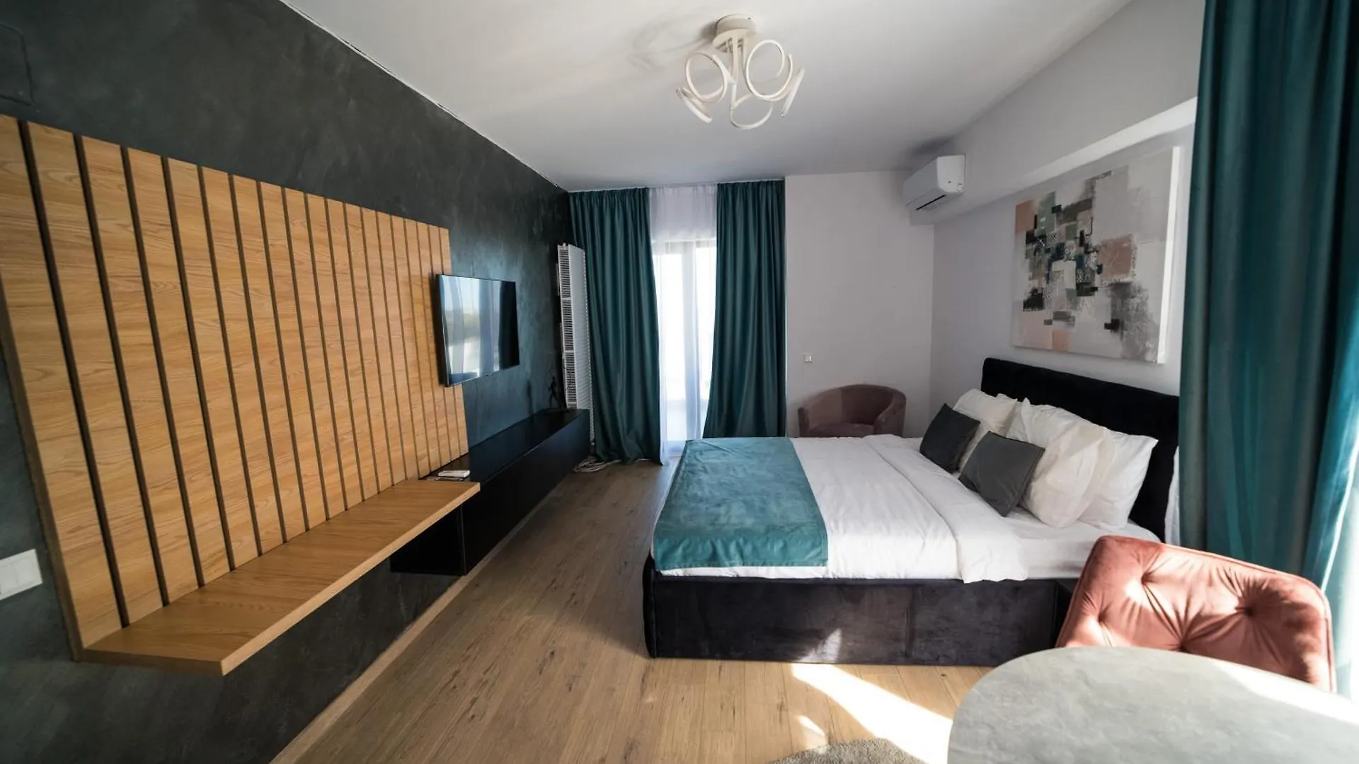 Garsoniera Turquoise Rezidential Moghioros Park Apartment Bucharest